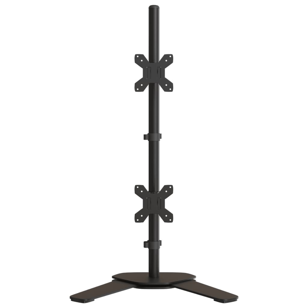 Monitorstandaard dubbel VESA 75/100 mm staal zwart is nu te koop bij PeponiXL, paradijselijk wonen!