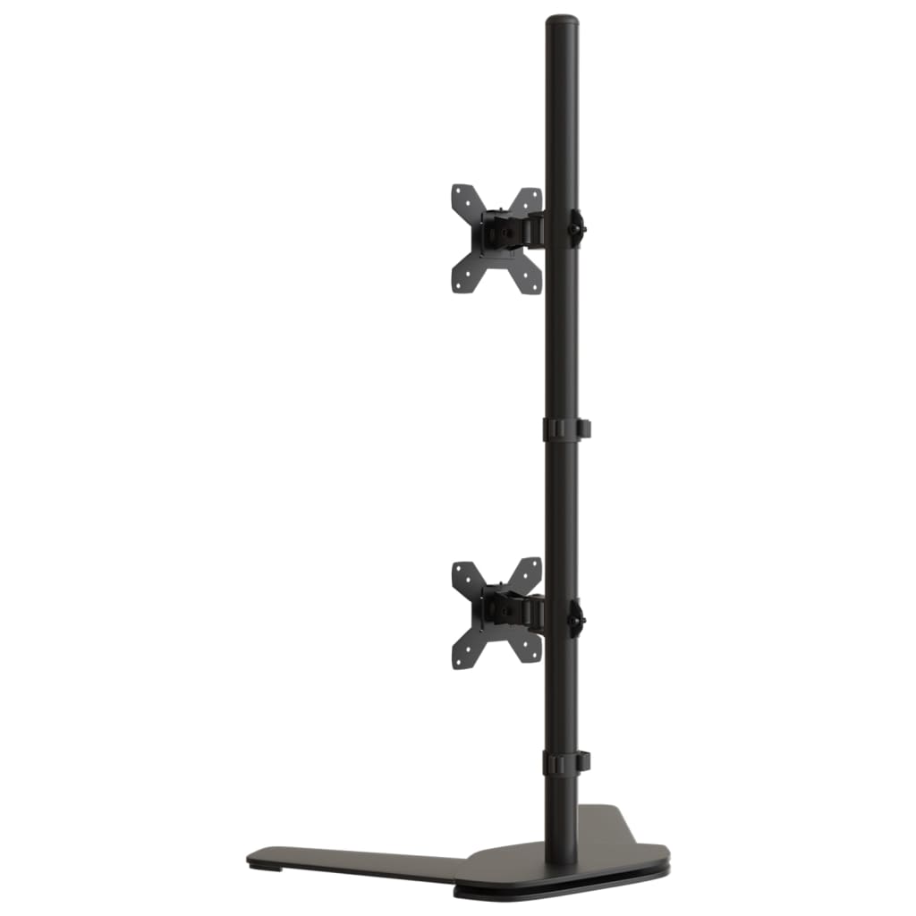 Monitorstandaard dubbel VESA 75/100 mm staal zwart is nu te koop bij PeponiXL, paradijselijk wonen!