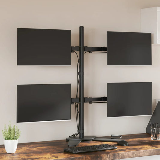 Monitorbeugel VESA 75/100 mm zwart staal is nu te koop bij PeponiXL, paradijselijk wonen!