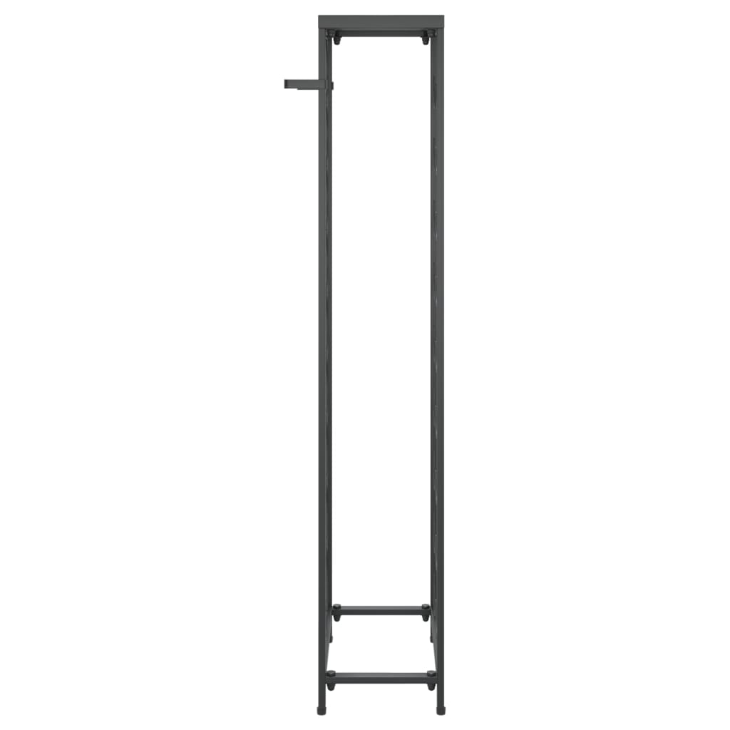 Wijnrek voor 27 flessen 34x18x100 cm smeedijzer zwart is nu te koop bij PeponiXL, paradijselijk wonen!