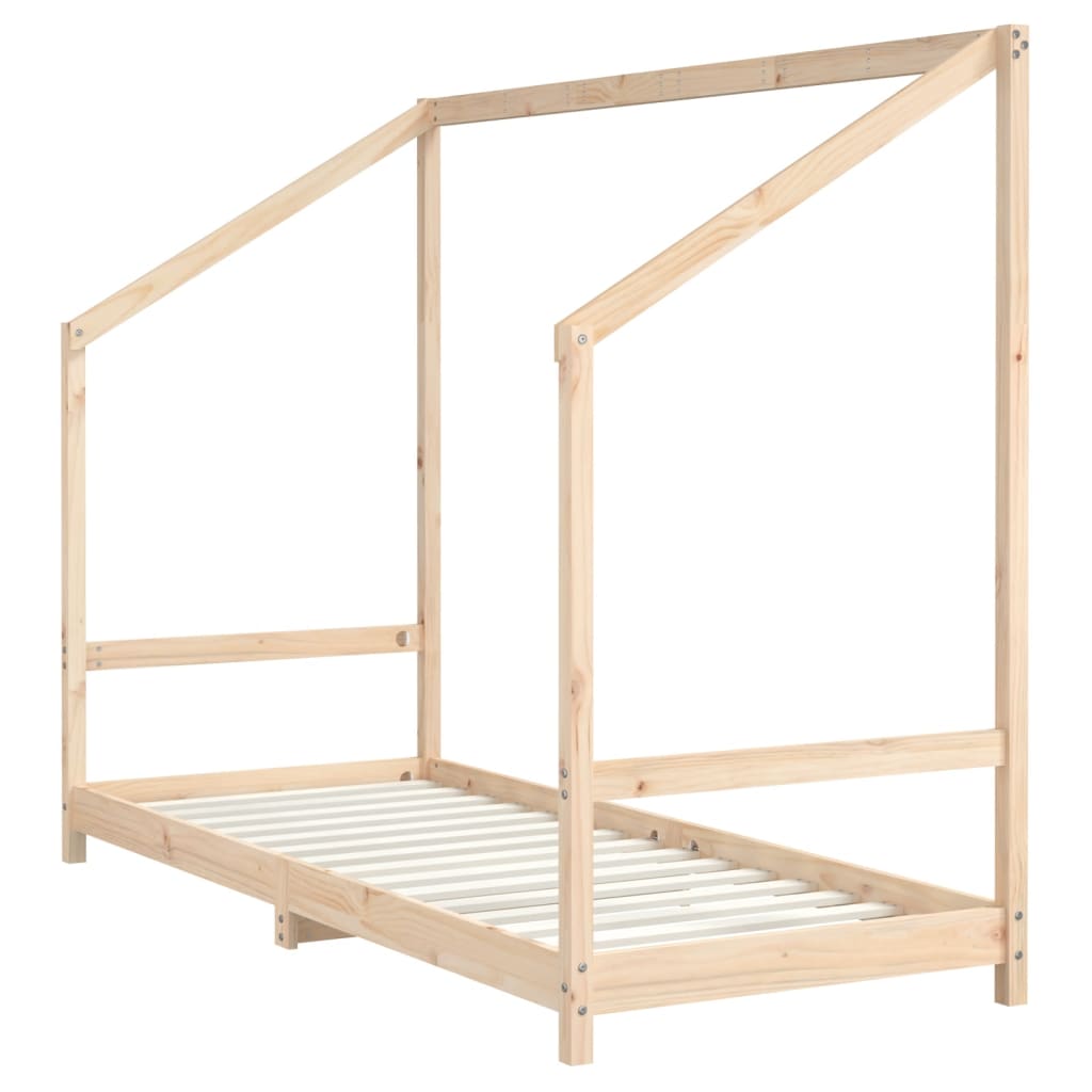 Kinderbedframe 2x(80x200) cm massief grenenhout is nu te koop bij PeponiXL, paradijselijk wonen!