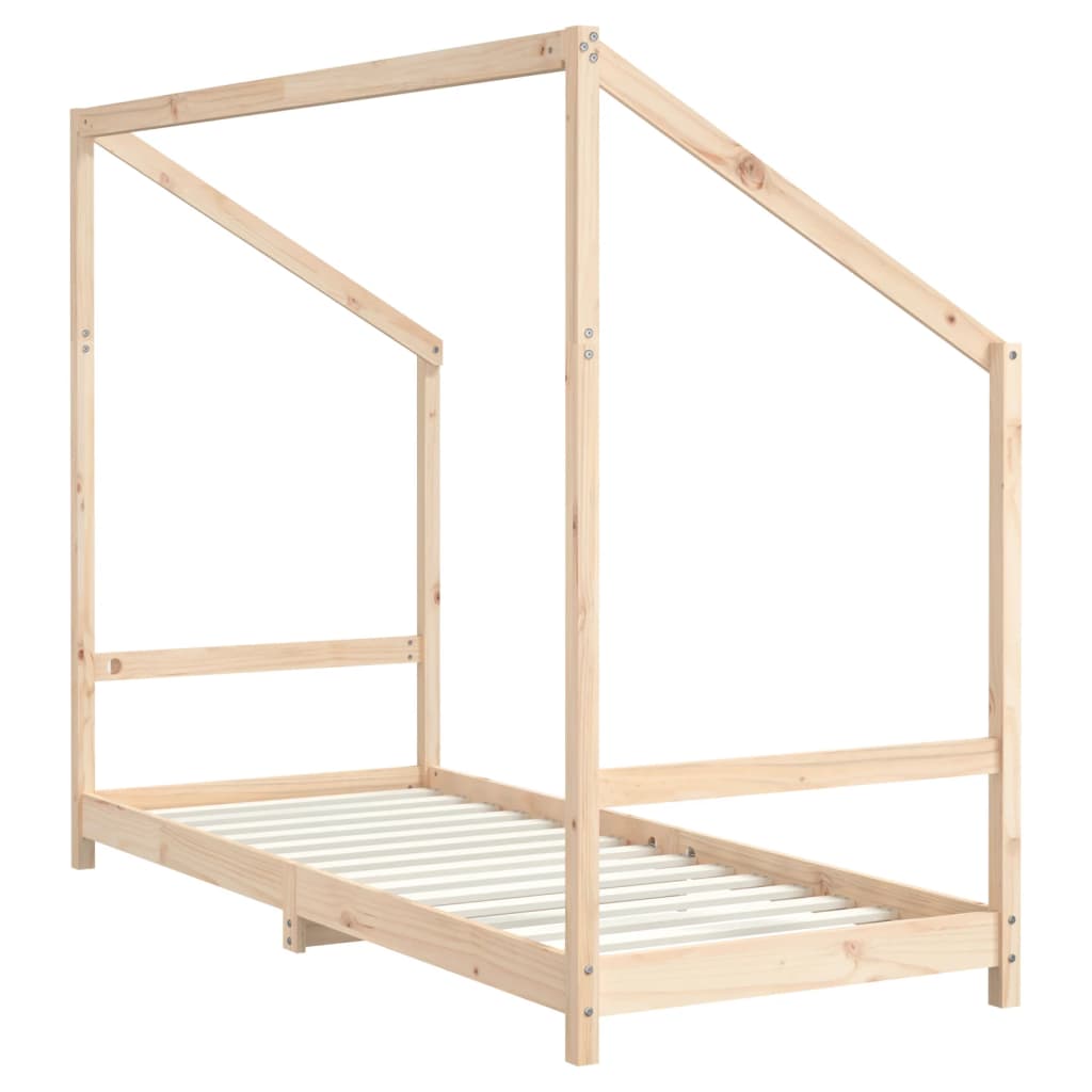 Kinderbedframe 2x(80x200) cm massief grenenhout is nu te koop bij PeponiXL, paradijselijk wonen!