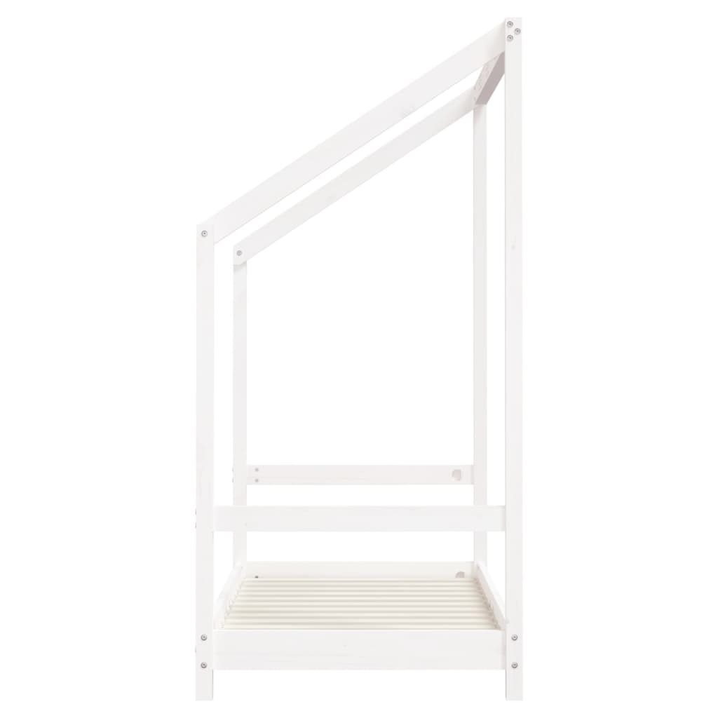Kinderbedframe 2x(70x140 cm massief grenenhout wit is nu te koop bij PeponiXL, paradijselijk wonen!