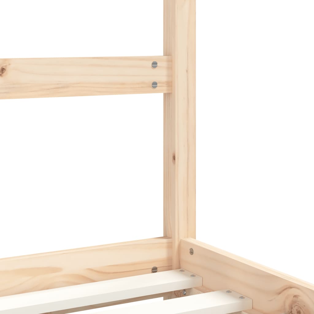 Kinderbedframe 2x(90x190) cm massief grenenhout is nu te koop bij PeponiXL, paradijselijk wonen!