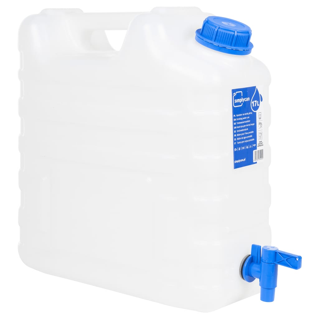 Watertank met kraan 15 L kunststof transparant is nu te koop bij PeponiXL, paradijselijk wonen!