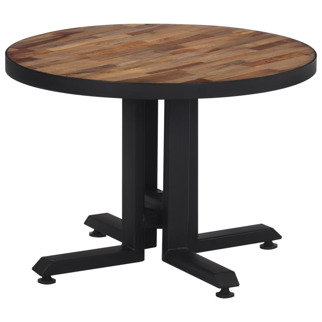 Salontafel rond Ø55x40 cm massief gerecycled teakhout is nu te koop bij PeponiXL, paradijselijk wonen!