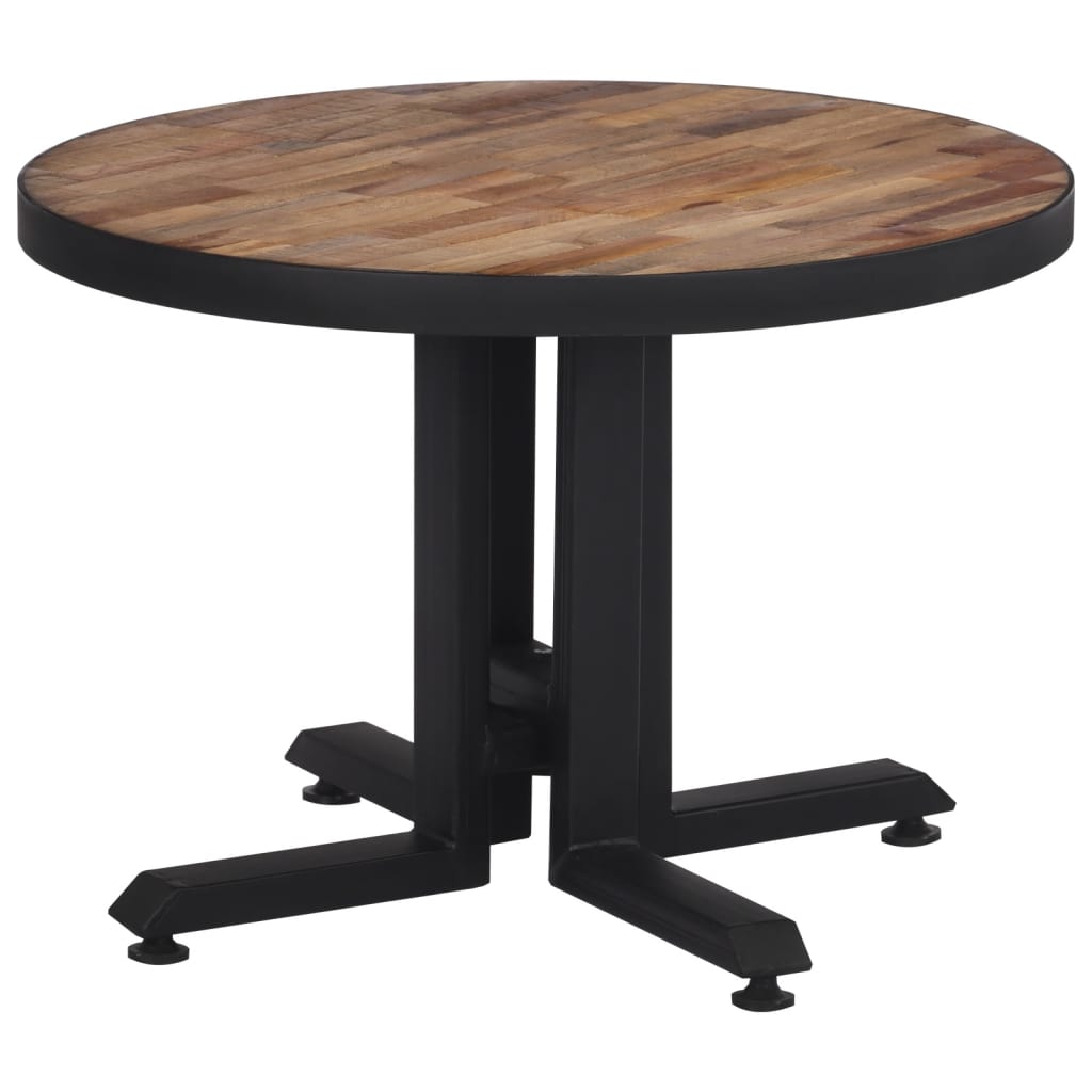 Salontafel rond Ø55x40 cm massief gerecycled teakhout is nu te koop bij PeponiXL, paradijselijk wonen!