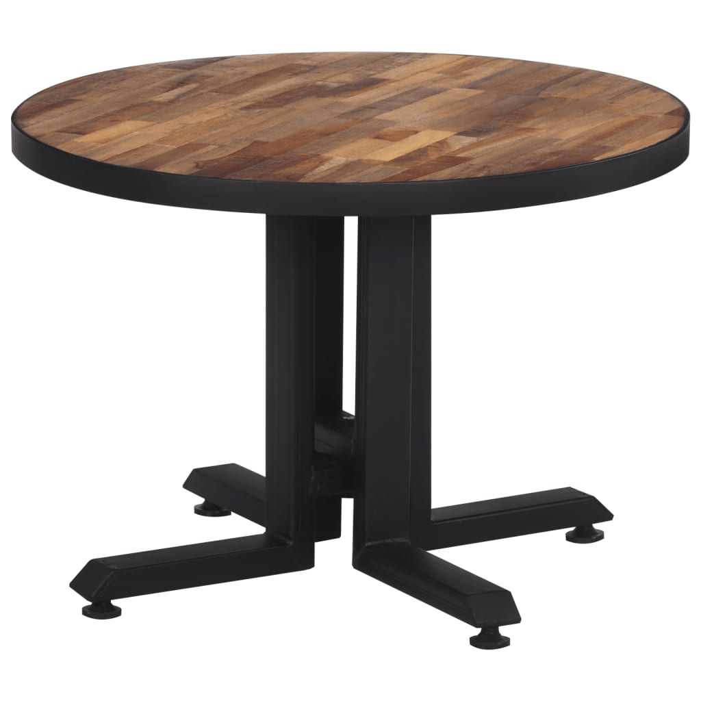 Salontafel rond Ø55x40 cm massief gerecycled teakhout is nu te koop bij PeponiXL, paradijselijk wonen!