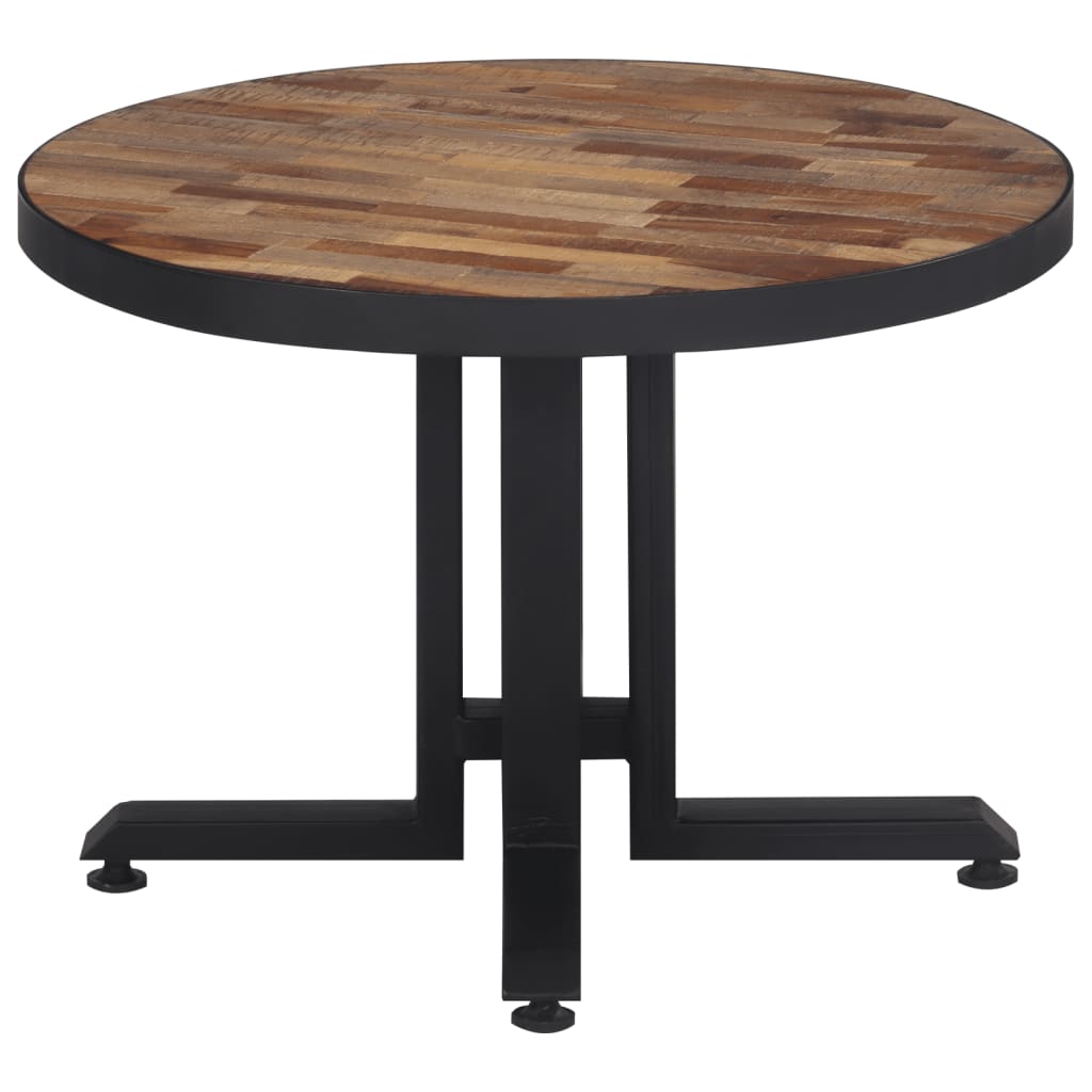 Salontafel rond Ø55x40 cm massief gerecycled teakhout is nu te koop bij PeponiXL, paradijselijk wonen!