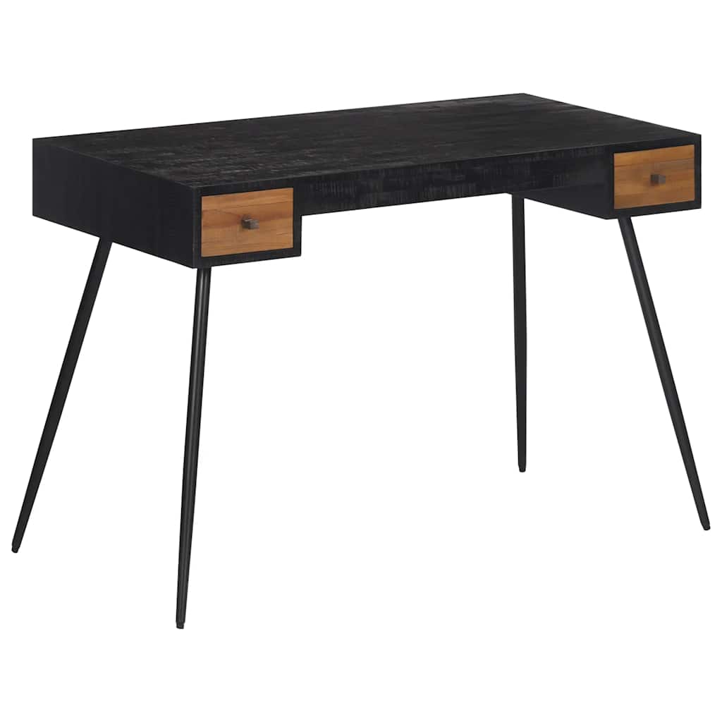Bureau 117x56,5x75 cm massief gerecycled teakhout is nu te koop bij PeponiXL, paradijselijk wonen!
