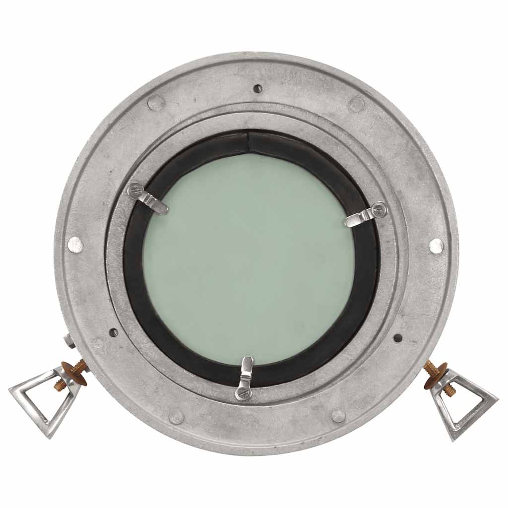 Wandspiegel patrijspoort Ø23 cm aluminium en glas is nu te koop bij PeponiXL, paradijselijk wonen!