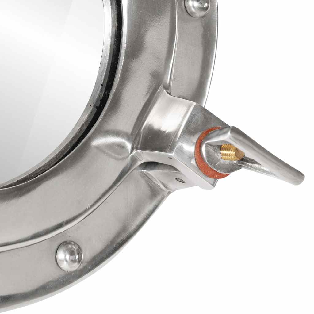 Wandspiegel patrijspoort Ø23 cm aluminium en glas is nu te koop bij PeponiXL, paradijselijk wonen!