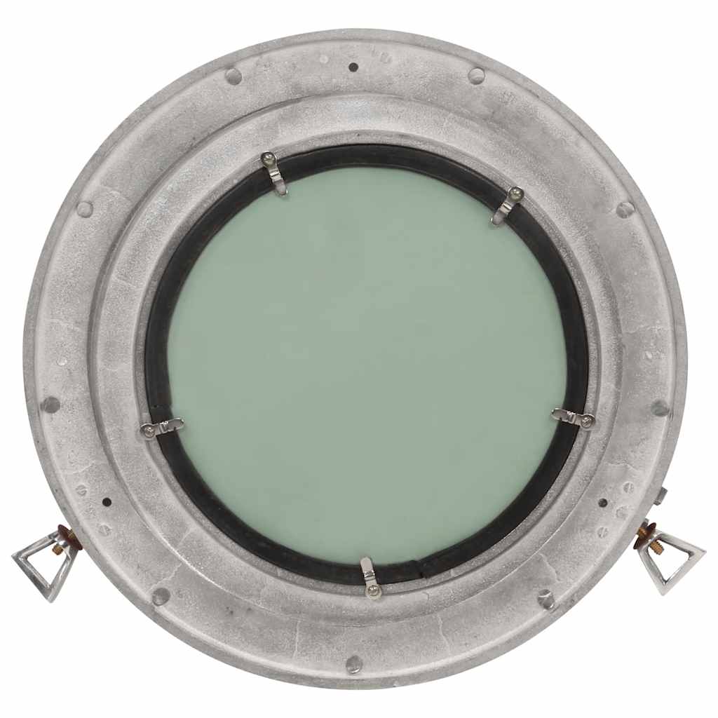 Wandspiegel patrijspoort Ø38 cm aluminium en glas is nu te koop bij PeponiXL, paradijselijk wonen!