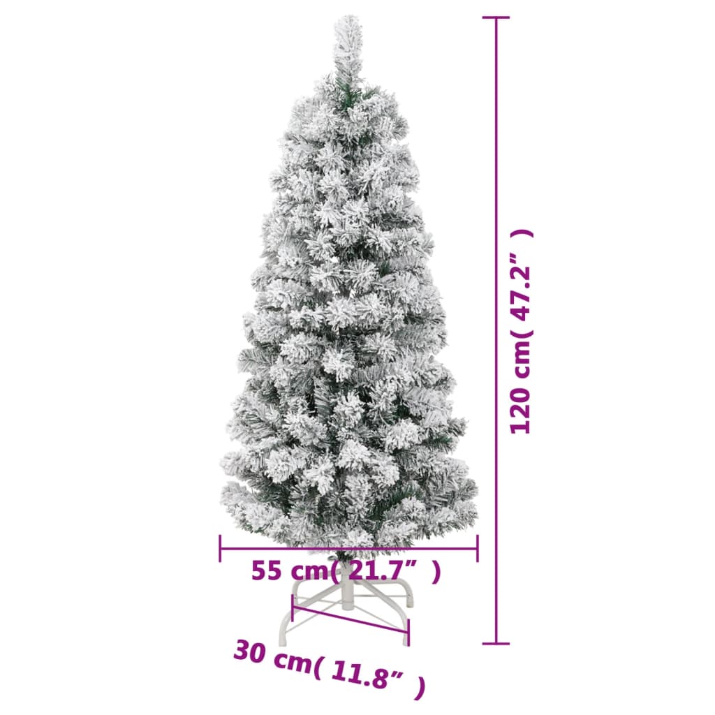 Kunstkerstboom met scharnieren en sneeuw 120 cm is nu te koop bij PeponiXL, paradijselijk wonen!