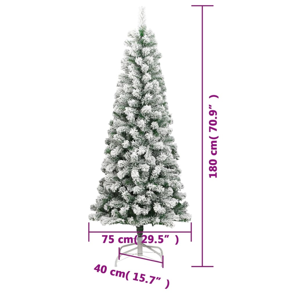 Kunstkerstboom met scharnieren en sneeuw 180 cm is nu te koop bij PeponiXL, paradijselijk wonen!
