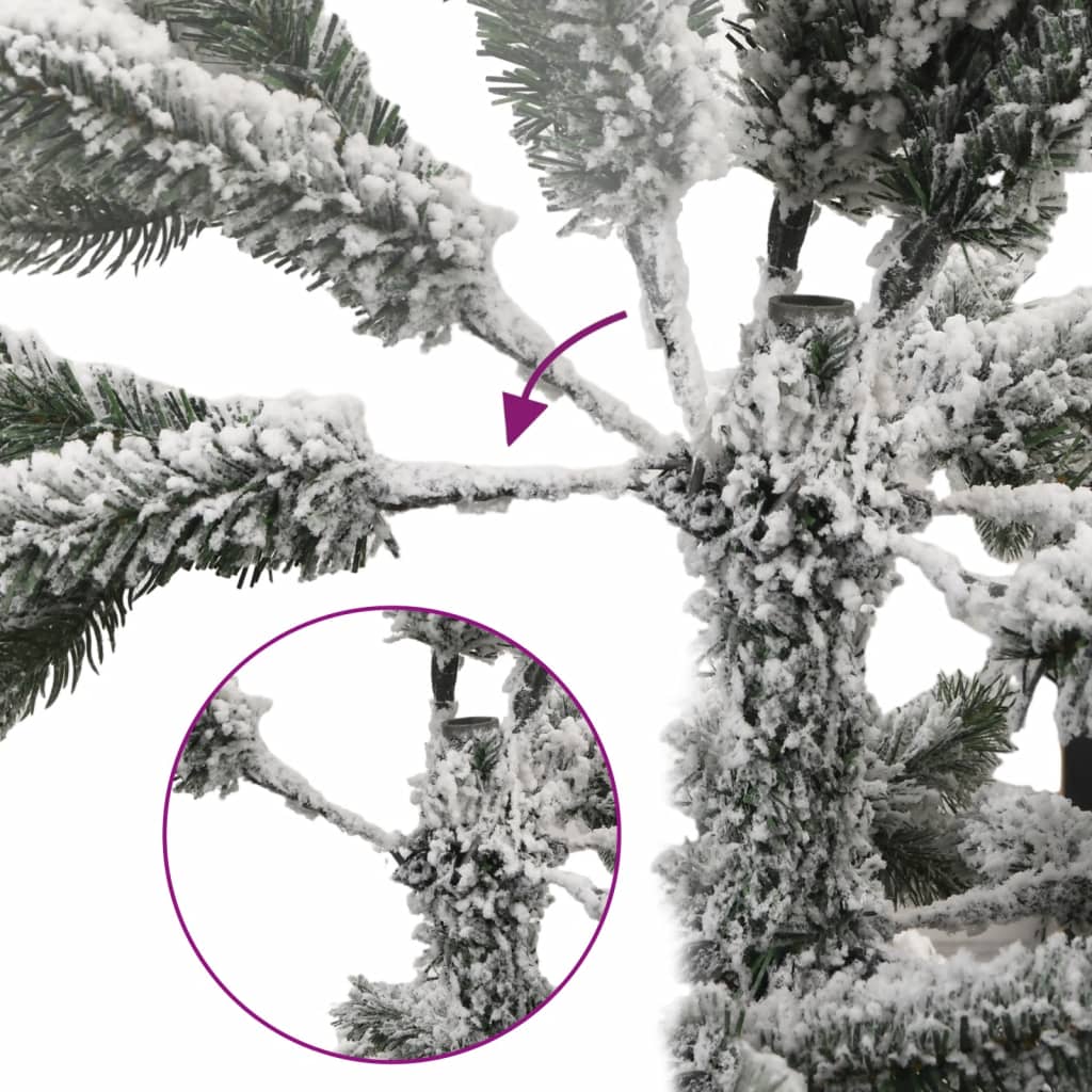 Kunstkerstboom met scharnieren en sneeuw 180 cm is nu te koop bij PeponiXL, paradijselijk wonen!