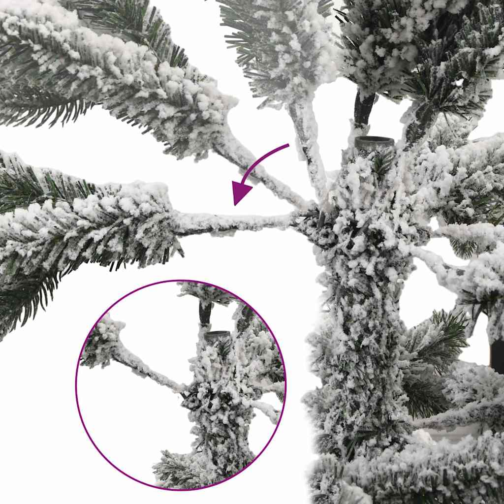 Kunstkerstboom met scharnieren en sneeuw 210 cm is nu te koop bij PeponiXL, paradijselijk wonen!