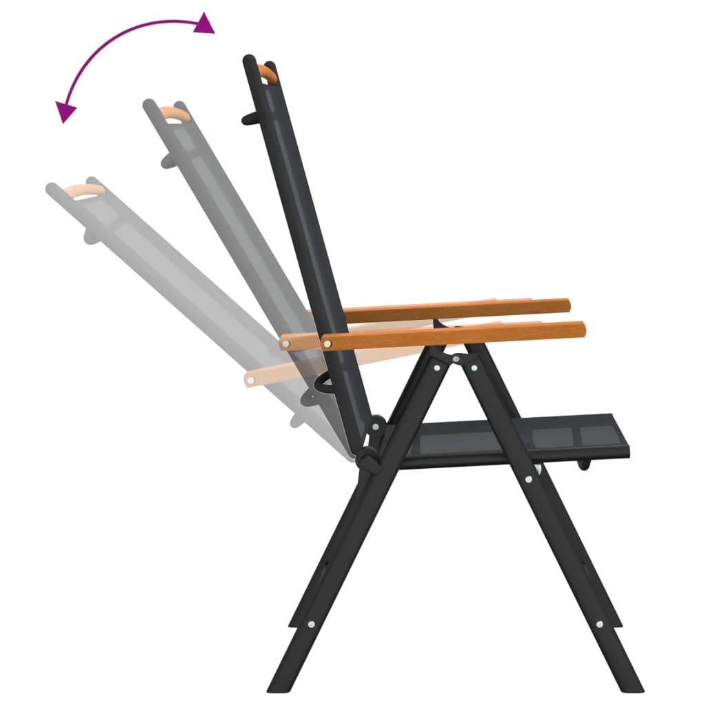 7-delige Tuinset aluminium zwart en bruin is nu te koop bij PeponiXL, paradijselijk wonen!