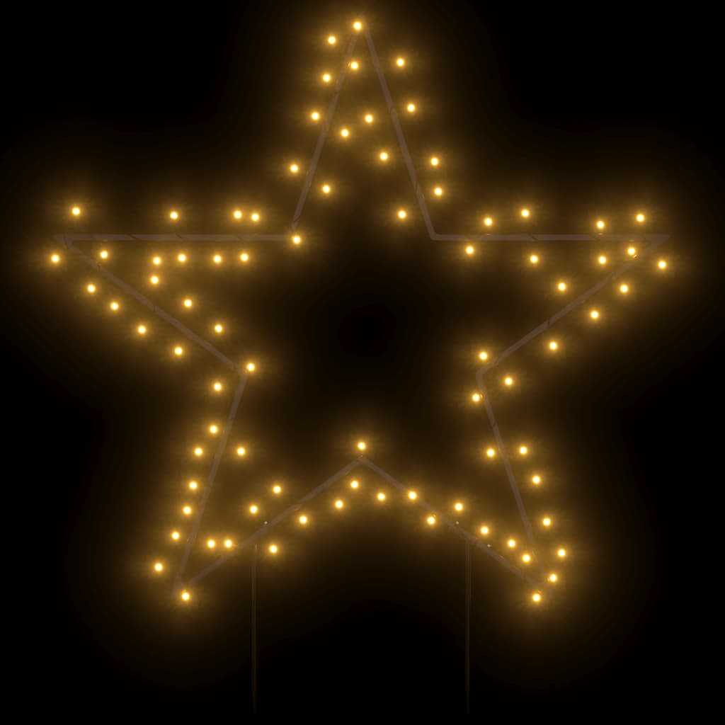 Kerstverlichting ster met grondpinnen 80 LED's 60 cm is nu te koop bij PeponiXL, paradijselijk wonen!