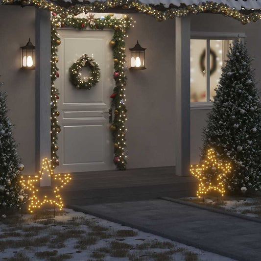 Kerstverlichting ster met grondpinnen 80 LED's 60 cm is nu te koop bij PeponiXL, paradijselijk wonen!