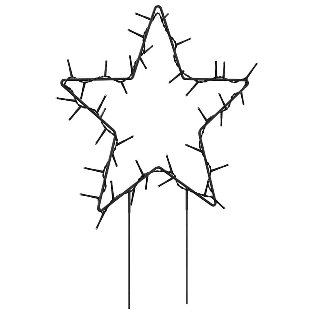 Kerstverlichting ster 3 st met grondpinnen 50 LED's 29 cm is nu te koop bij PeponiXL, paradijselijk wonen!