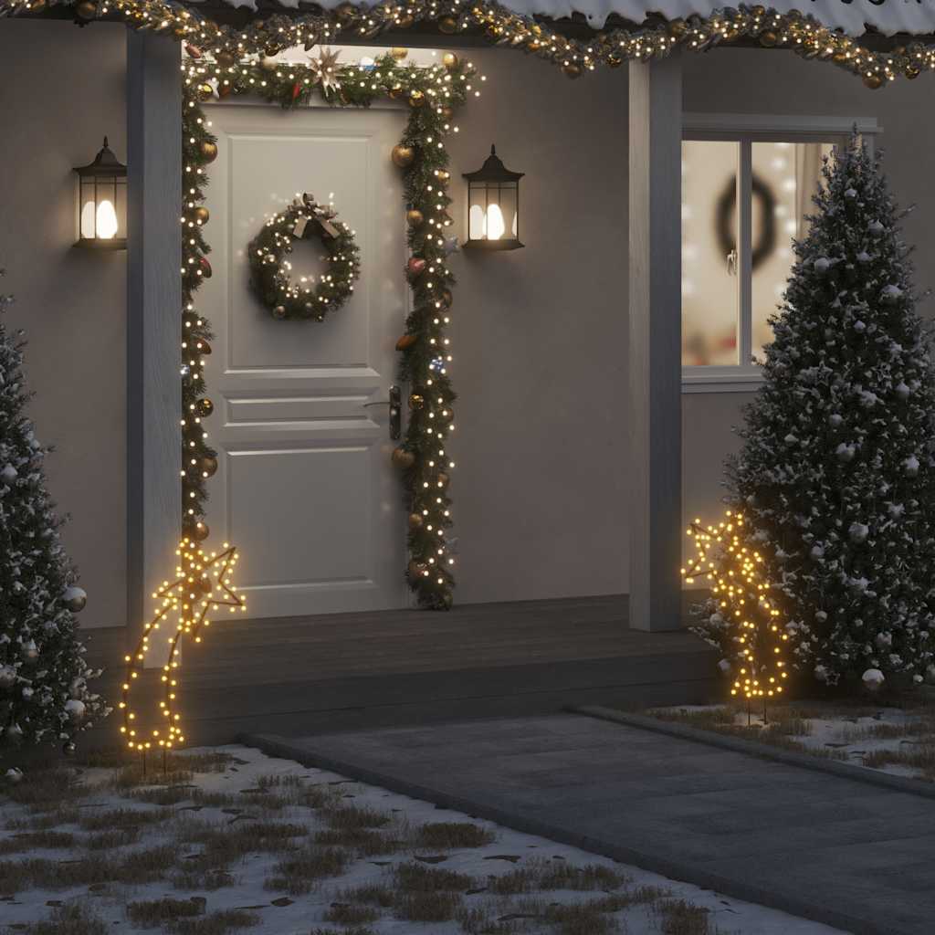 Kerstverlichting meteoor met grondpinnen 80 LED's 62 cm is nu te koop bij PeponiXL, paradijselijk wonen!
