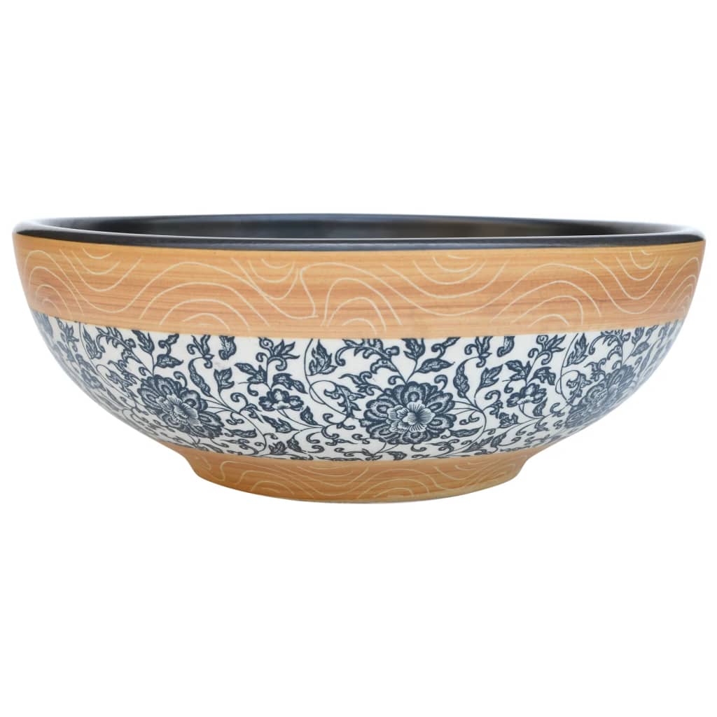 Opzetwasbak rond Φ41x14 cm keramiek meerkleurig is nu te koop bij PeponiXL, paradijselijk wonen!