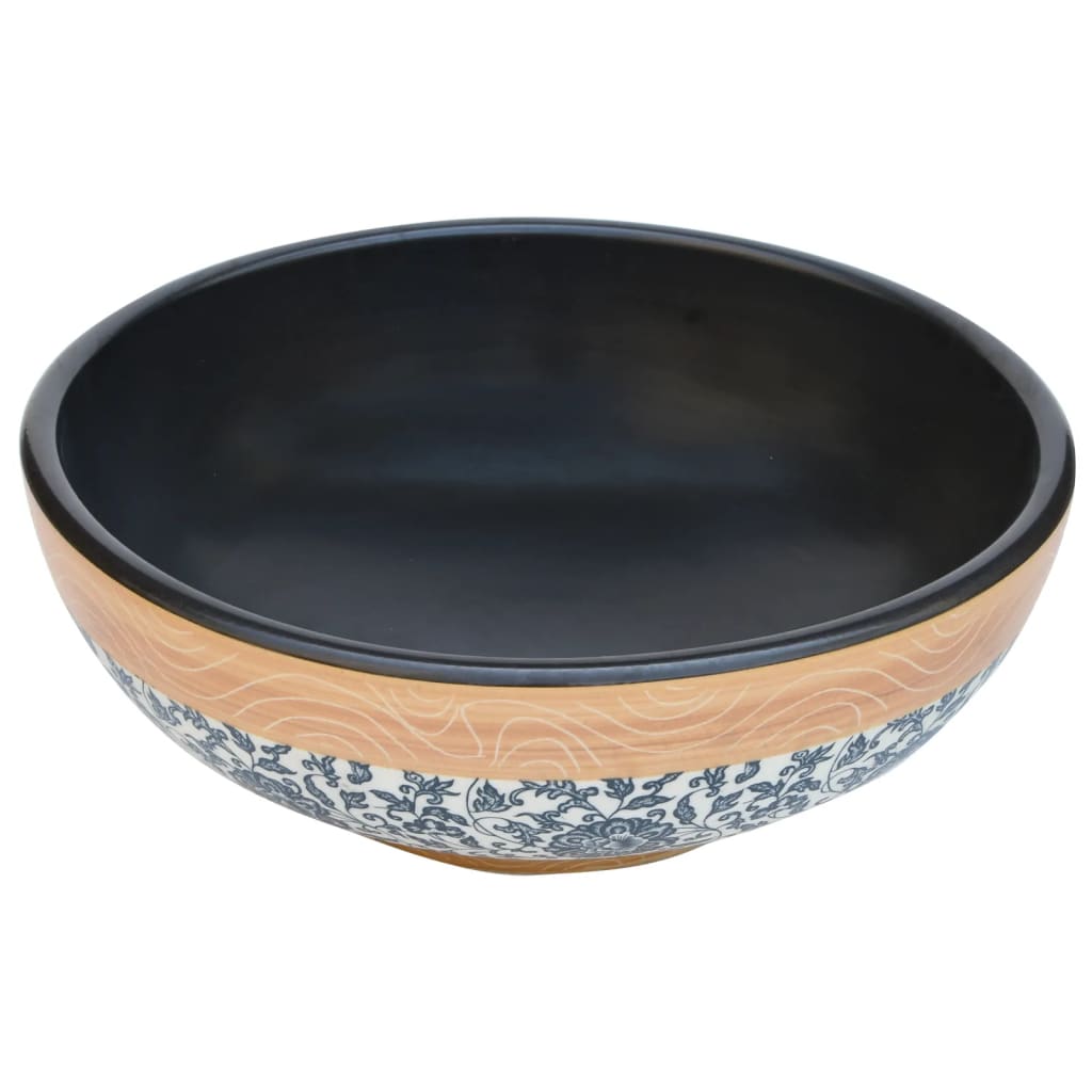 Opzetwasbak rond Φ41x14 cm keramiek meerkleurig is nu te koop bij PeponiXL, paradijselijk wonen!
