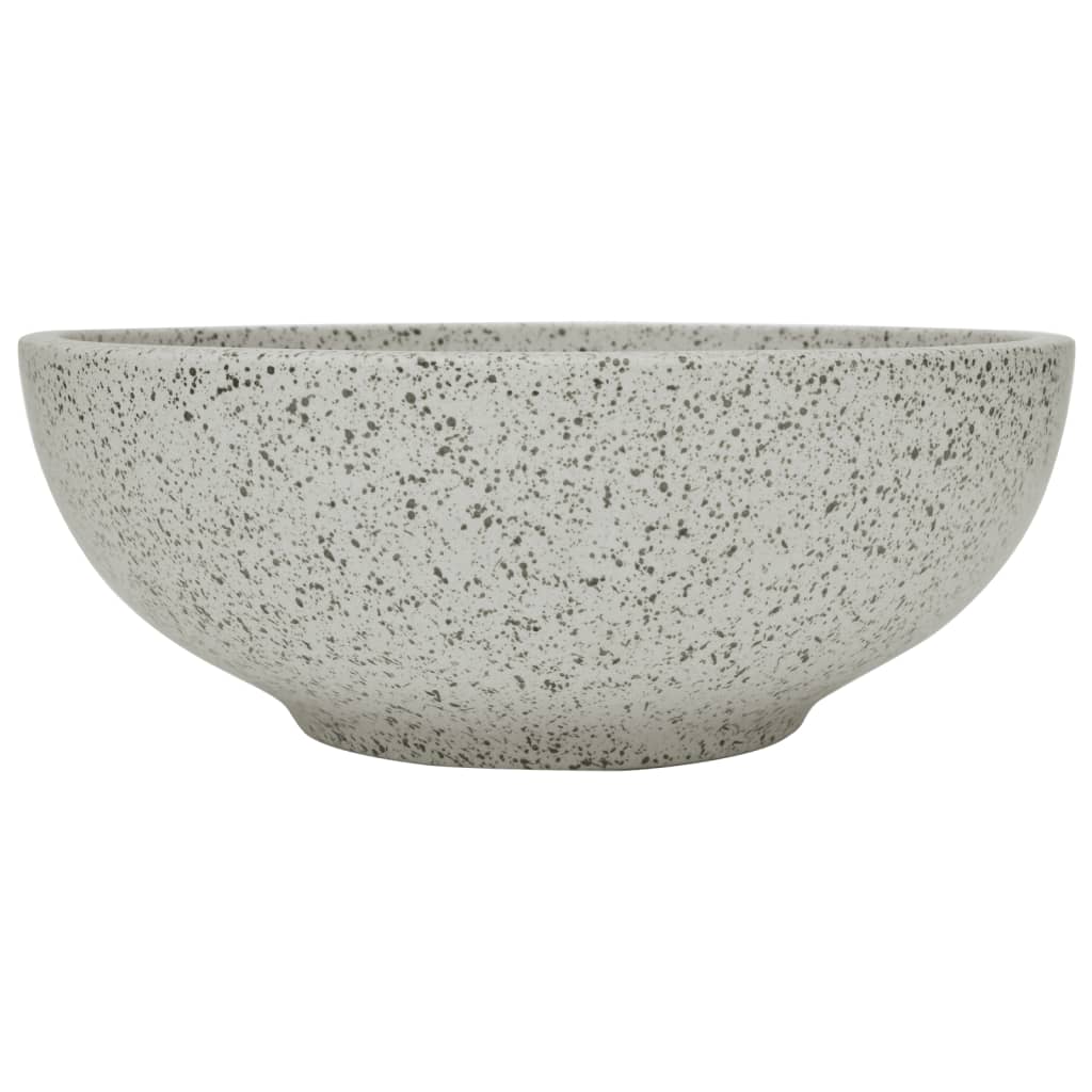 Opzetwasbak rond Φ41x14 cm keramiek grijs is nu te koop bij PeponiXL, paradijselijk wonen!