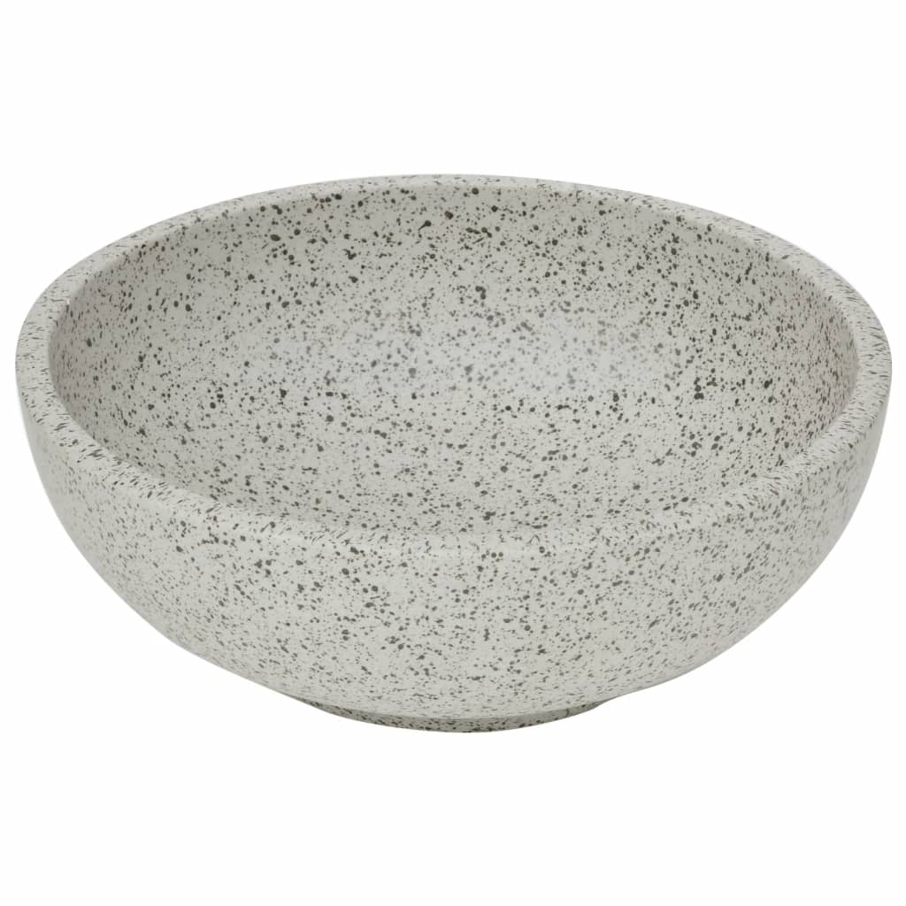 Opzetwasbak rond Φ41x14 cm keramiek grijs is nu te koop bij PeponiXL, paradijselijk wonen!