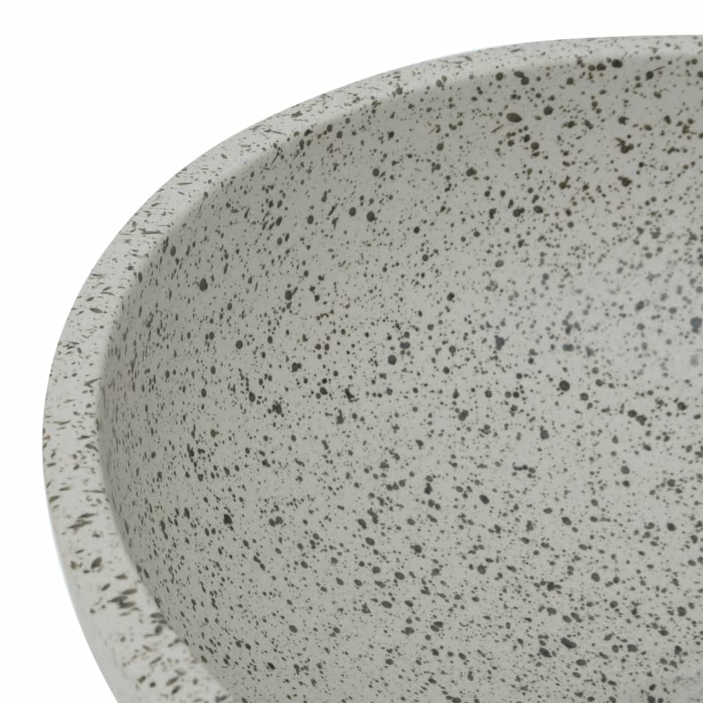 Opzetwasbak rond Φ41x14 cm keramiek grijs is nu te koop bij PeponiXL, paradijselijk wonen!
