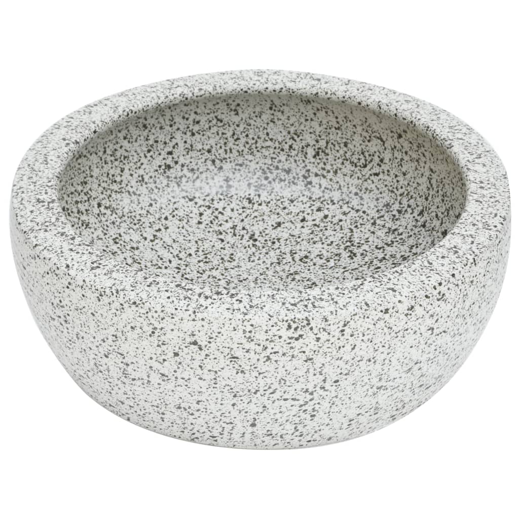 Opzetwasbak rond Φ41x14 cm keramiek grijs is nu te koop bij PeponiXL, paradijselijk wonen!