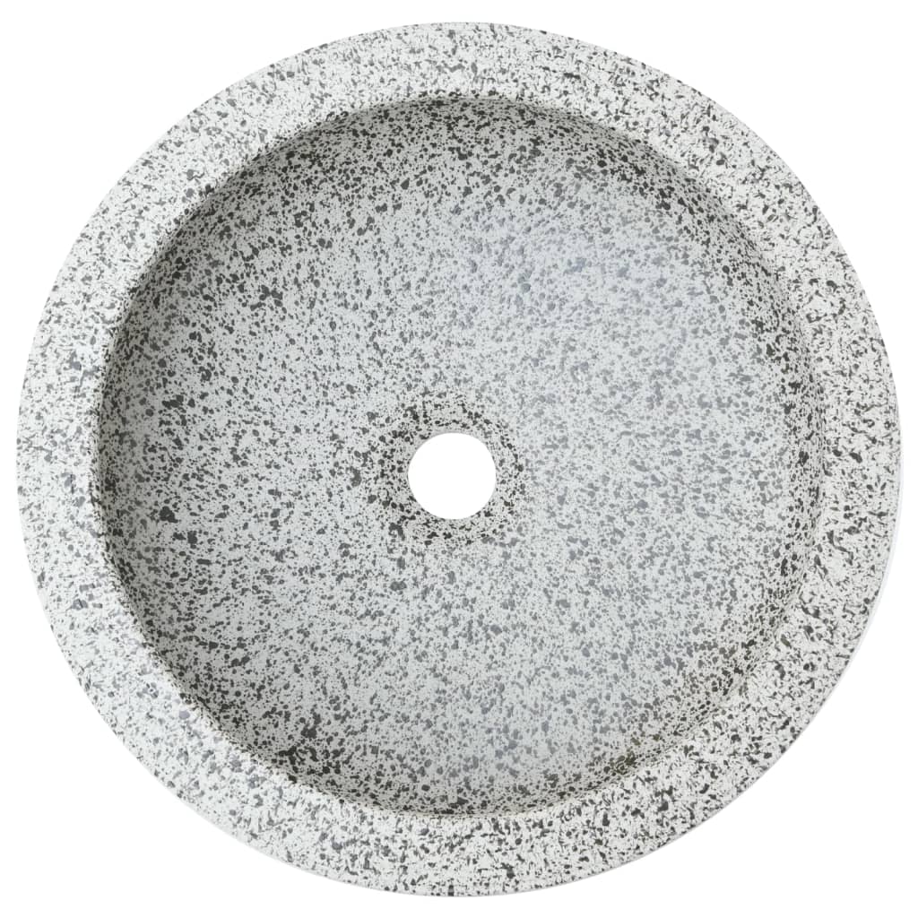 Opzetwasbak rond Φ41x14 cm keramiek grijs is nu te koop bij PeponiXL, paradijselijk wonen!