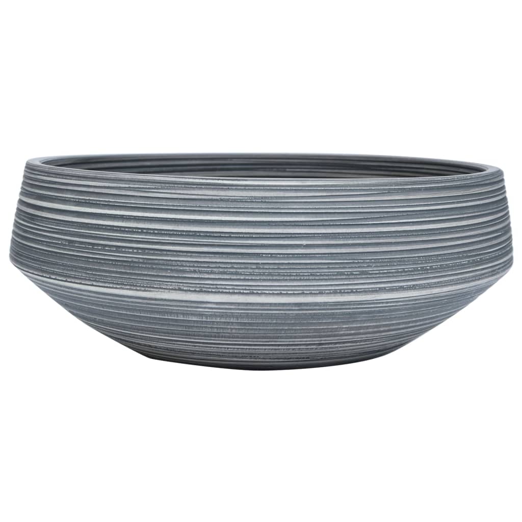 Opzetwasbak rond Φ41x14 cm keramiek grijs is nu te koop bij PeponiXL, paradijselijk wonen!