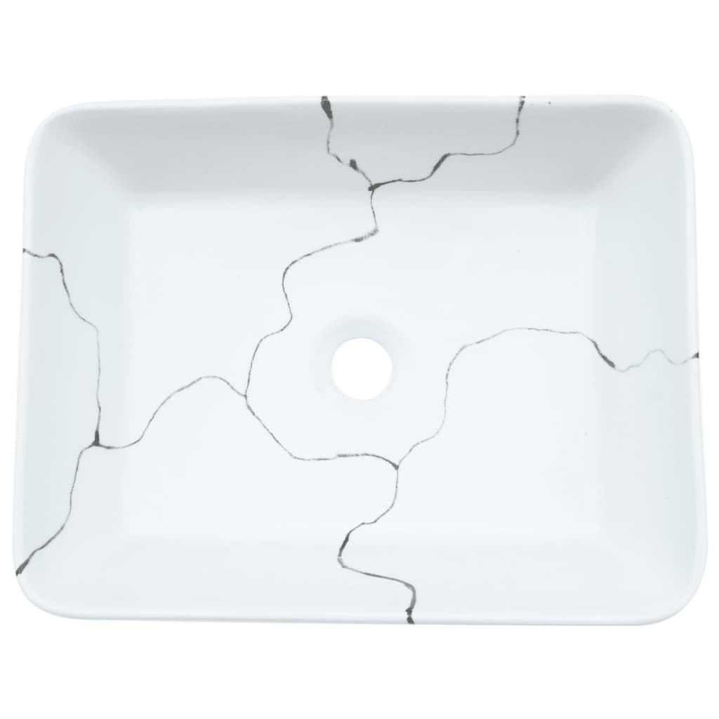 Opzetwasbak rechthoekig 46x35,5x13 cm keramiek wit is nu te koop bij PeponiXL, paradijselijk wonen!