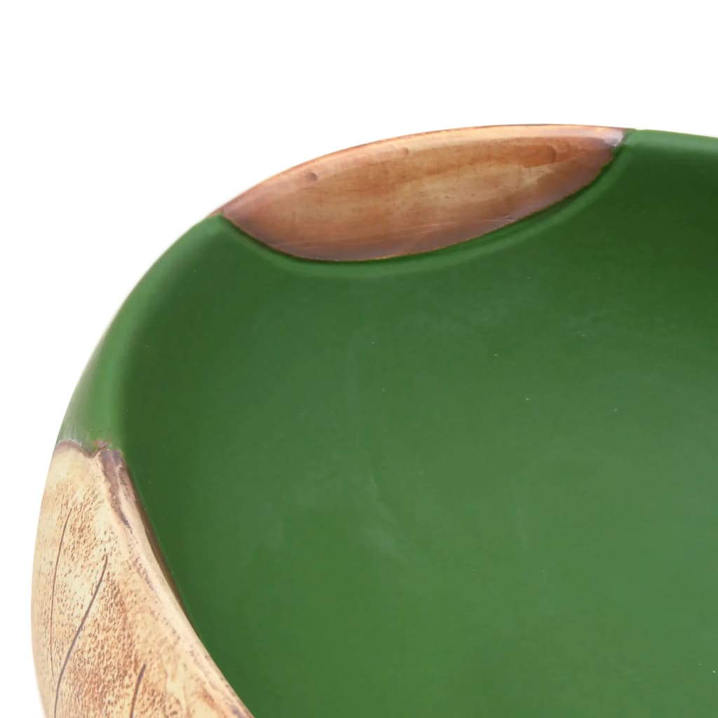 Opzetwasbak ovaal 59x40x15 cm keramiek groen en bruin is nu te koop bij PeponiXL, paradijselijk wonen!