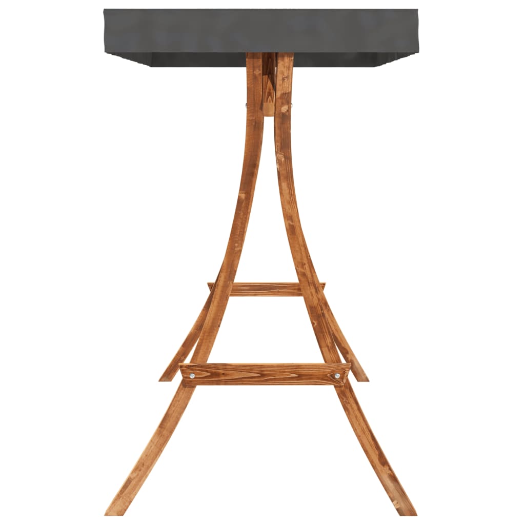 Schommelbed met luifel vurenhout met teak afwerking is nu te koop bij PeponiXL, paradijselijk wonen!