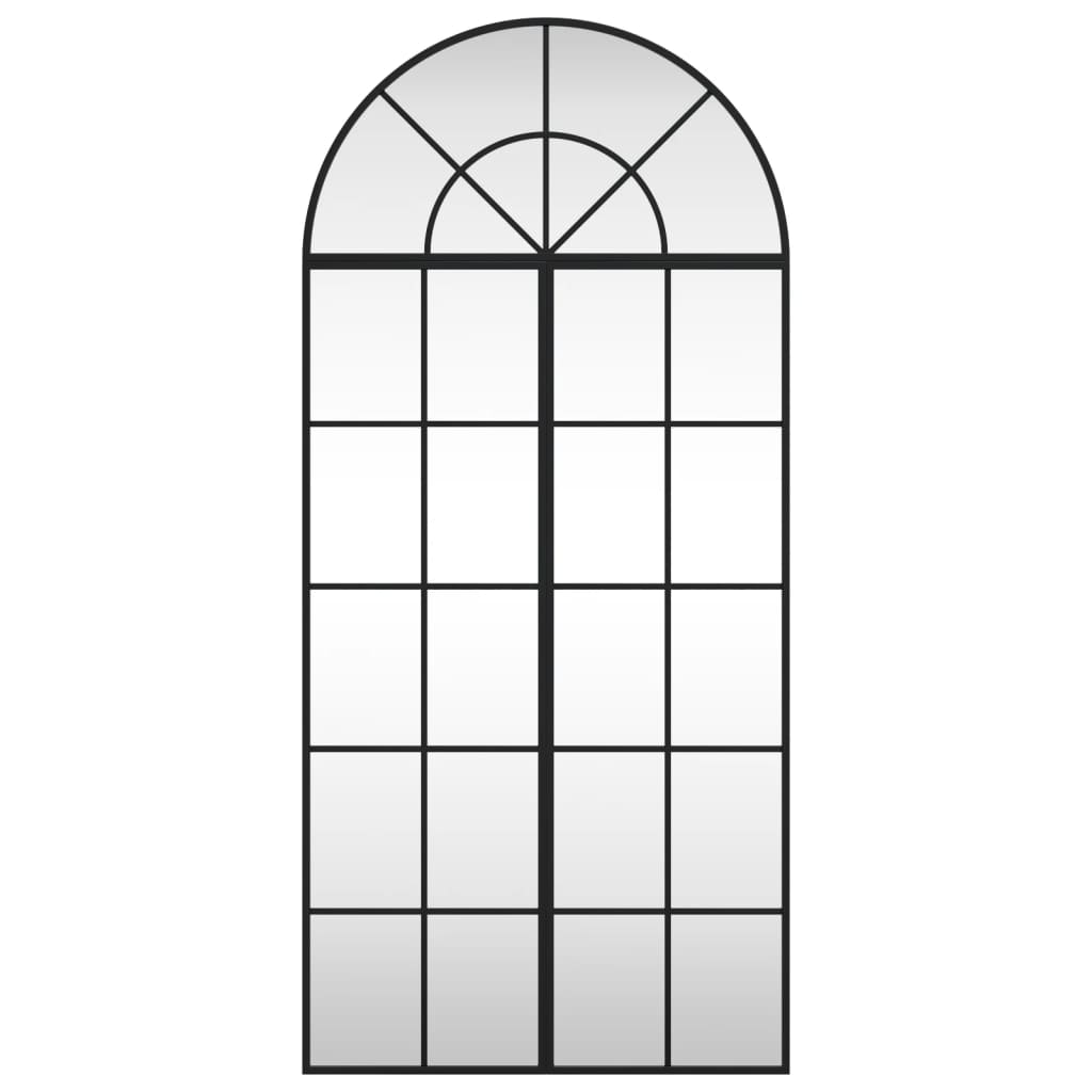 Wandspiegel boog 60x130 cm ijzer zwart is nu te koop bij PeponiXL, paradijselijk wonen!