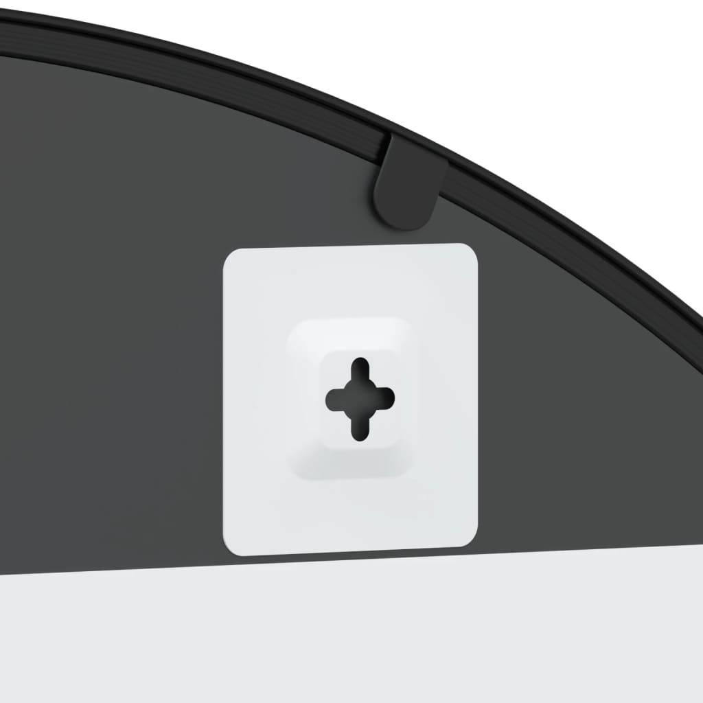 Wandspiegel boog 80x100 cm ijzer zwart is nu te koop bij PeponiXL, paradijselijk wonen!