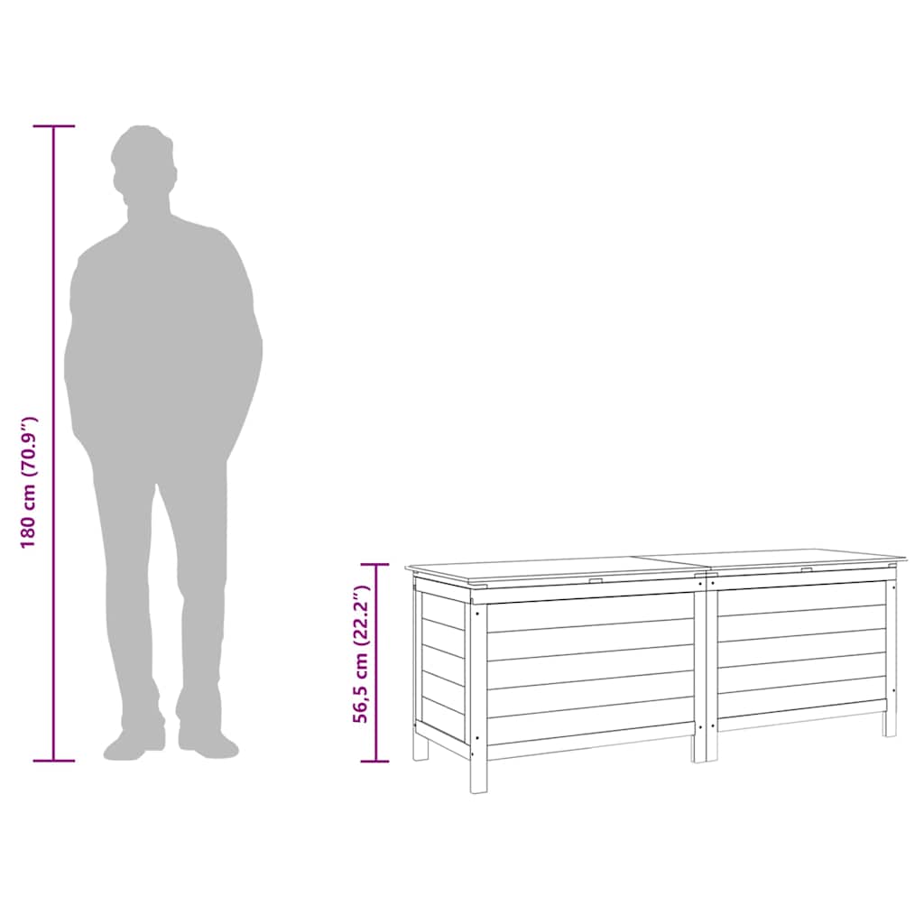 Tuinbox 150x50x56,5 cm massief vurenhout is nu te koop bij PeponiXL, paradijselijk wonen!