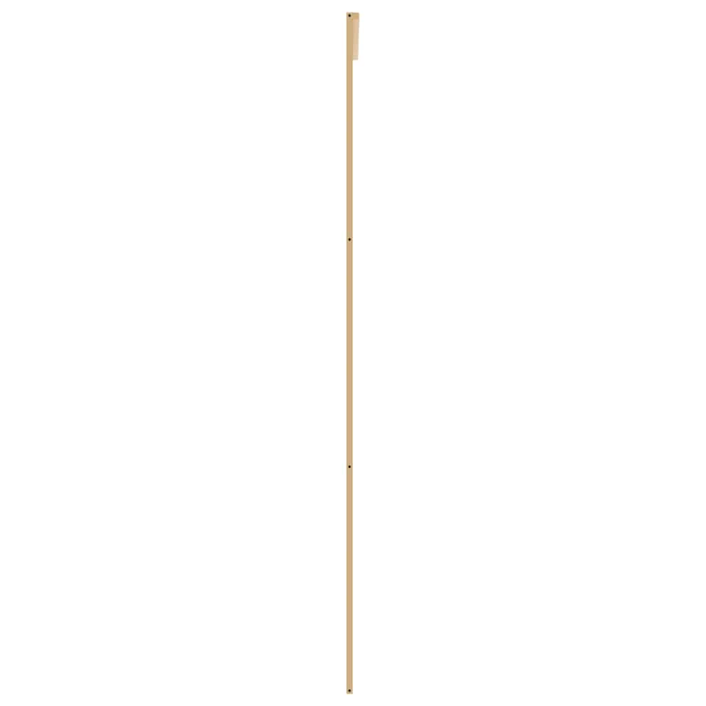 Schuifdeur 90x205 cm mat ESG-glas en aluminium goudkleurig is nu te koop bij PeponiXL, paradijselijk wonen!
