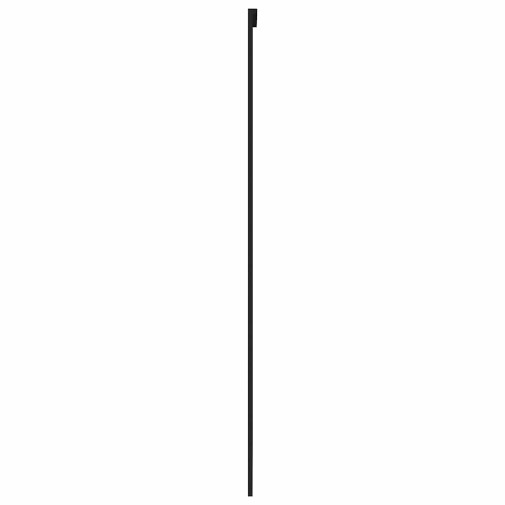 Schuifdeur 102,5x205 cm gehard glas en aluminium zwart is nu te koop bij PeponiXL, paradijselijk wonen!