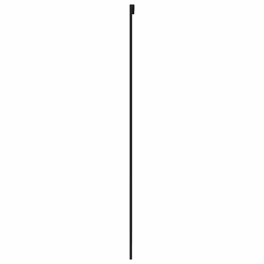 Schuifdeur 102,5x205 cm gehard glas en aluminium zwart is nu te koop bij PeponiXL, paradijselijk wonen!