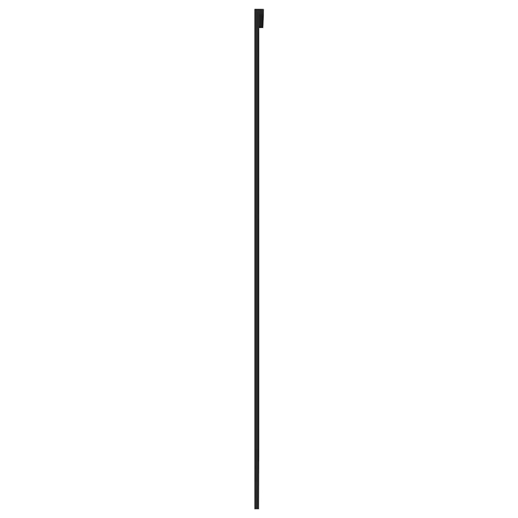 Schuifdeur 102,5x205 cm gehard glas en aluminium zwart is nu te koop bij PeponiXL, paradijselijk wonen!