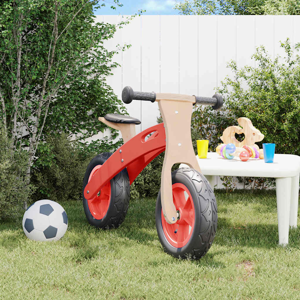 Loopfiets voor kinderen met luchtbanden rood is nu te koop bij PeponiXL, paradijselijk wonen!