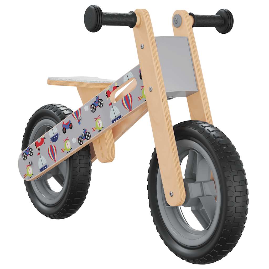 Loopfiets voor kinderen grijs met print is nu te koop bij PeponiXL, paradijselijk wonen!