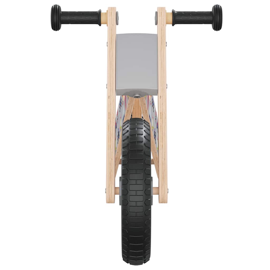 Loopfiets voor kinderen grijs met print is nu te koop bij PeponiXL, paradijselijk wonen!