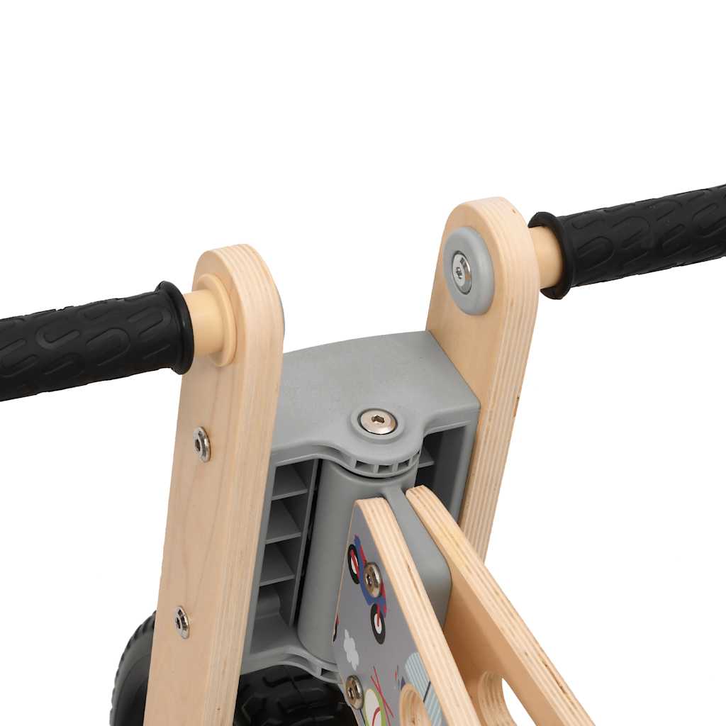 Loopfiets voor kinderen grijs met print is nu te koop bij PeponiXL, paradijselijk wonen!