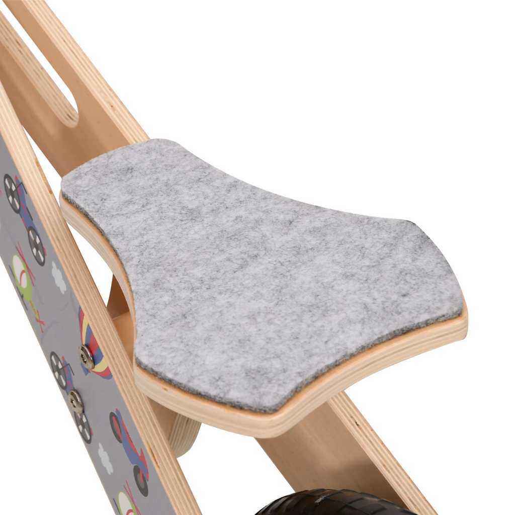 Loopfiets voor kinderen grijs met print is nu te koop bij PeponiXL, paradijselijk wonen!