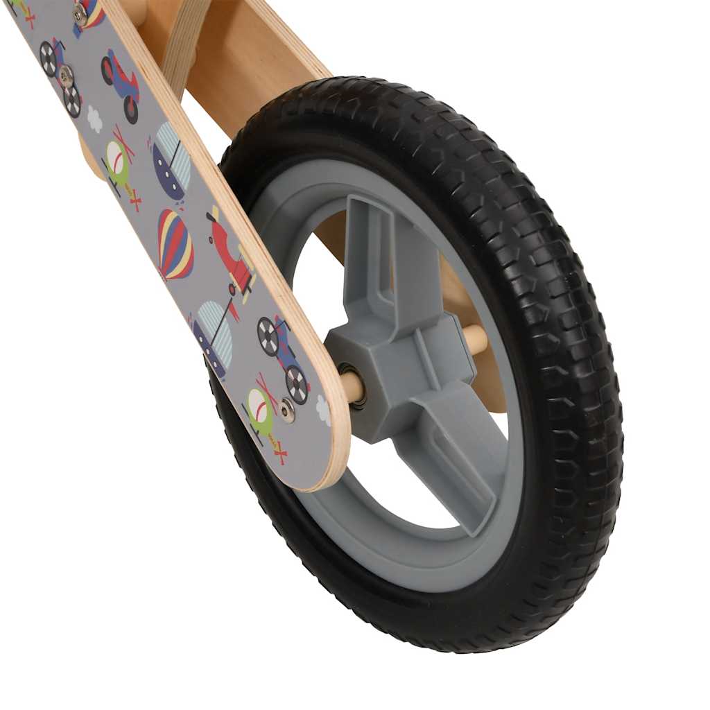 Loopfiets voor kinderen grijs met print is nu te koop bij PeponiXL, paradijselijk wonen!